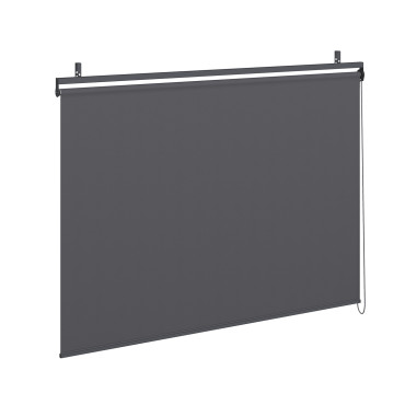 Pergola Marina 3x4m toit rétractable + 4 stores gris