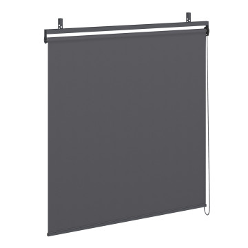 Pergola Marina 3x4m toit rétractable + 4 stores gris