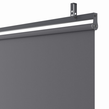 Pergola Marina 3x4m toit rétractable + 4 stores gris