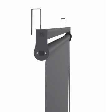 Pergola Marina 3x4m toit rétractable + 4 stores gris