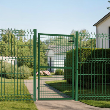 Portillon acier vert 125x100cm