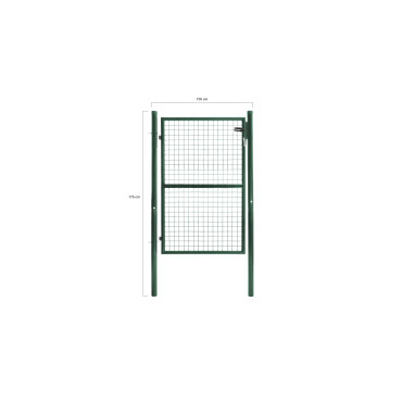 Portillon acier vert 125x100cm