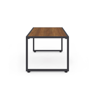 Salon de jardin d'angle Ozéa 8 places gris et cordage