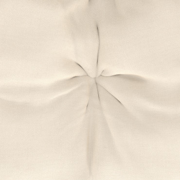 Fauteuil de jardin à bascule Lois rotin et coussin écru