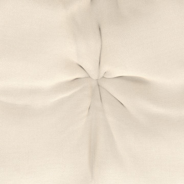 Fauteuil de jardin à bascule Lois rotin et coussin écru