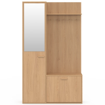 Vestiaire d'entrée Faustine avec placard et miroir