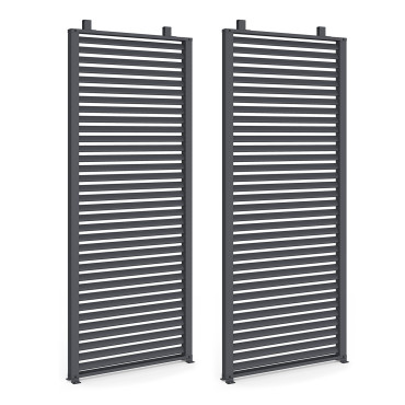 Persiennes pour pergola Marina et bioclimatiques grises - lot de 2