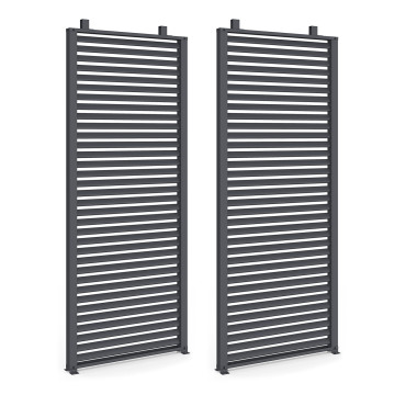 Persiennes pour pergola Marina et bioclimatiques grises - lot de 2