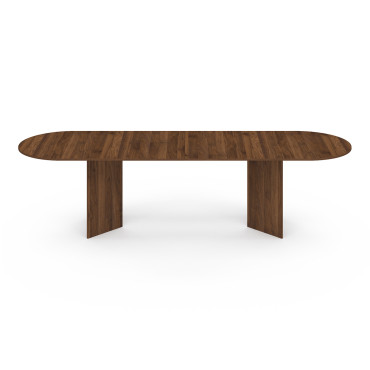 Table à manger extensible Gabin 200-300cm effet noyer