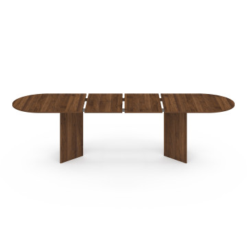 Table à manger extensible Gabin 200-300cm effet noyer