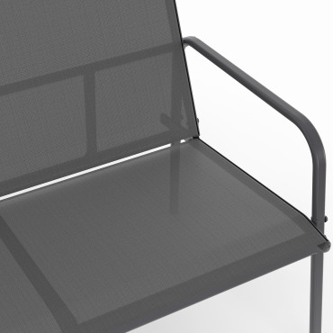 Salon de jardin Lorca 4 places gris