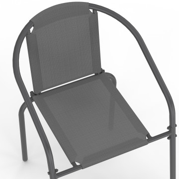 Ensemble repas Delma 8 places gris