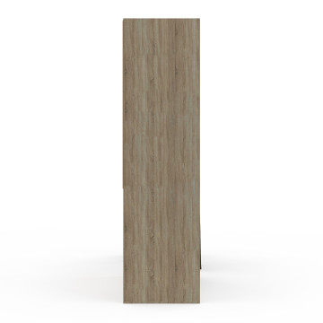 Dressing Justine extensible 120-180cm effet bois 5 tiroirs double colonne