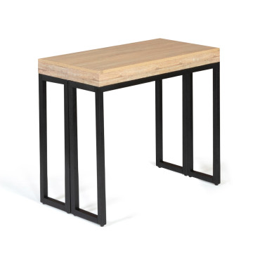 Console-table à manger extensible Memphis bois 140cm