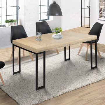 Console-table à manger extensible Memphis bois 140cm