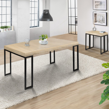 Console-table à manger extensible Memphis bois 140cm