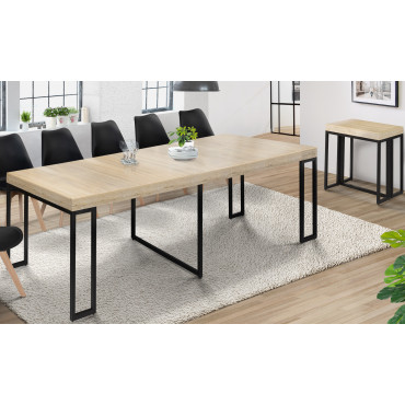 Console-table à manger extensible Memphis bois 300cm