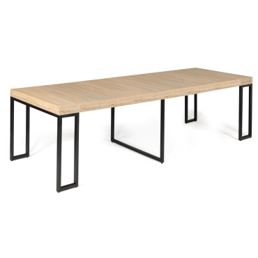 Console-table à manger extensible Memphis bois 300cm