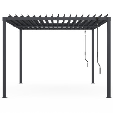 Pergola bioclimatique 3x4m lames orientables
