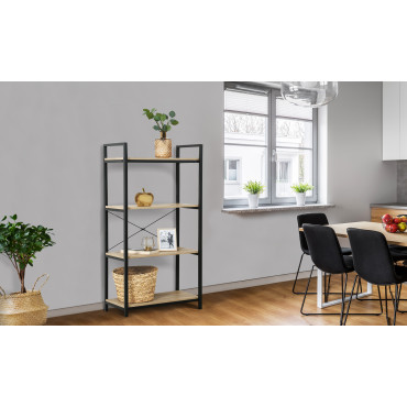 Etagère industrielle Memphis 4 niveaux 130cm