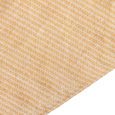 Voile d'ombrage triangulaire beige 5x5x5m