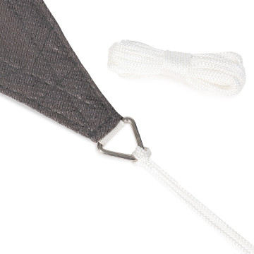 Voile d'ombrage triangulaire gris 5x5x5m