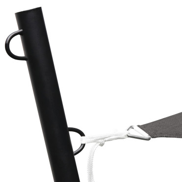 Voile d'ombrage triangulaire gris 5x5x5m