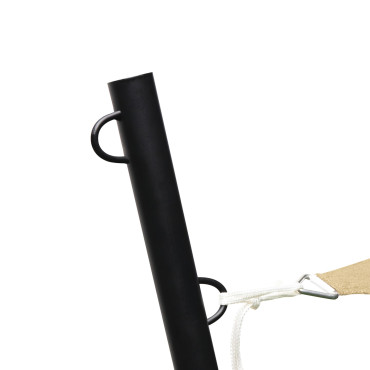 Voile d'ombrage triangulaire beige 3x3x3m