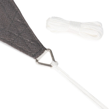 Voile d'ombrage triangulaire gris 3x3x3m