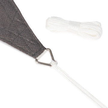 Voile d'ombrage triangulaire gris 3x3x3m