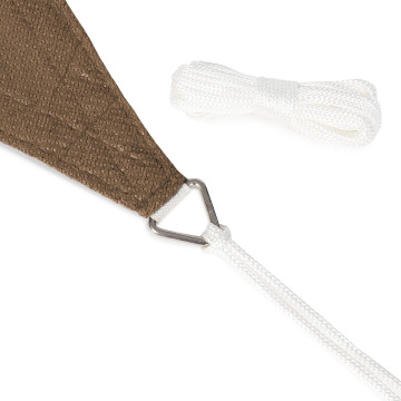 Voile d'ombrage triangulaire taupe 3x3x3m