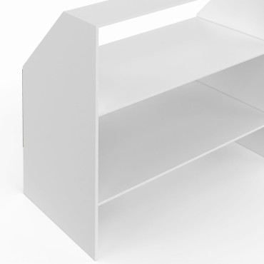 Etagère de rangement sous pente Jeanne blanche