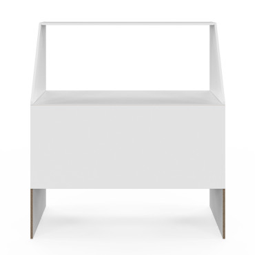 Etagère de rangement sous pente Jeanne blanche