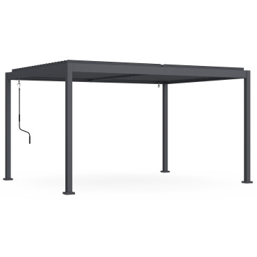 Pergola bioclimatique 3x4m aluminium lames orientables