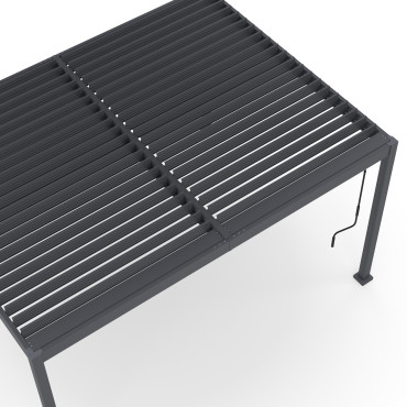 Pergola bioclimatique 3x4m aluminium lames orientables