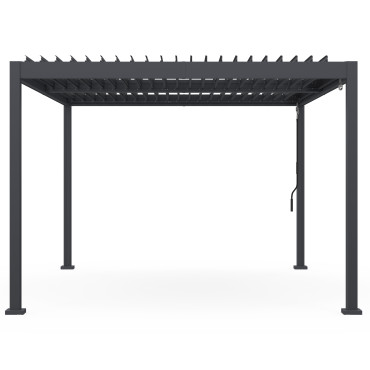 Pergola bioclimatique 3x4m aluminium lames orientables