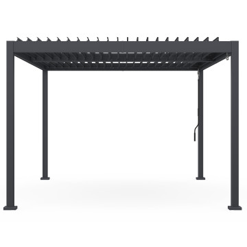 Pergola bioclimatique 3x4m aluminium lames orientables