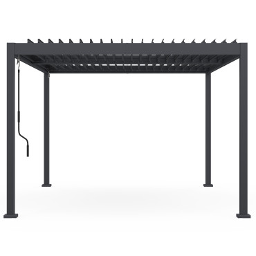 Pergola bioclimatique 3x4m aluminium lames orientables