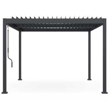 Pergola bioclimatique 3x4m aluminium lames orientables