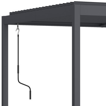 Pergola bioclimatique 3x4m aluminium lames orientables
