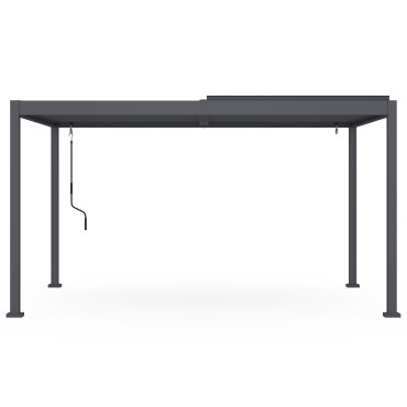 Pergola bioclimatique 3x4m aluminium lames orientables