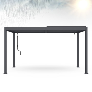 Pergola bioclimatique 3x4m aluminium lames orientables