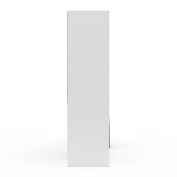 Dressing Justine extensible 120-180cm blanc 5 tiroirs double colonne