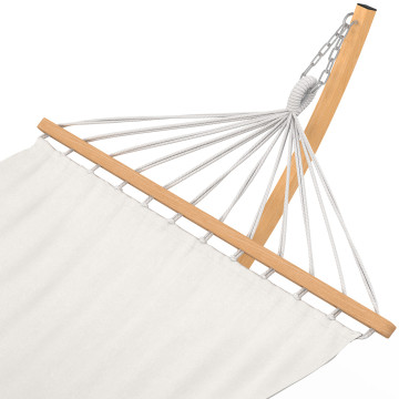 Hamac Amazonia support métal effet bois toile écrue