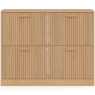 Meuble chaussures bas Faustine 4 portes - 24 paires