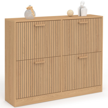 Meuble chaussures bas Faustine 4 portes - 24 paires