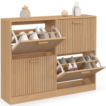 Meuble chaussures bas Faustine 4 portes - 24 paires