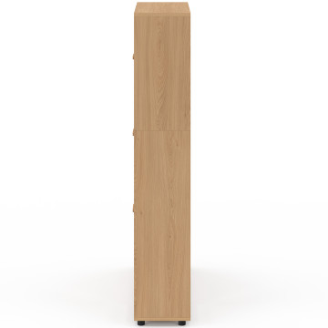 Meuble chaussures Faustine 3 portes + étagères - 18 paires