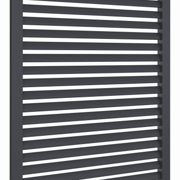 Pergola bioclimatique 3x4m lames orientables + 4 persiennes