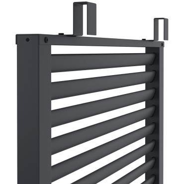 Pergola bioclimatique 3x4m lames orientables + 4 persiennes